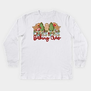 Christmas Baking Crew Kids Long Sleeve T-Shirt